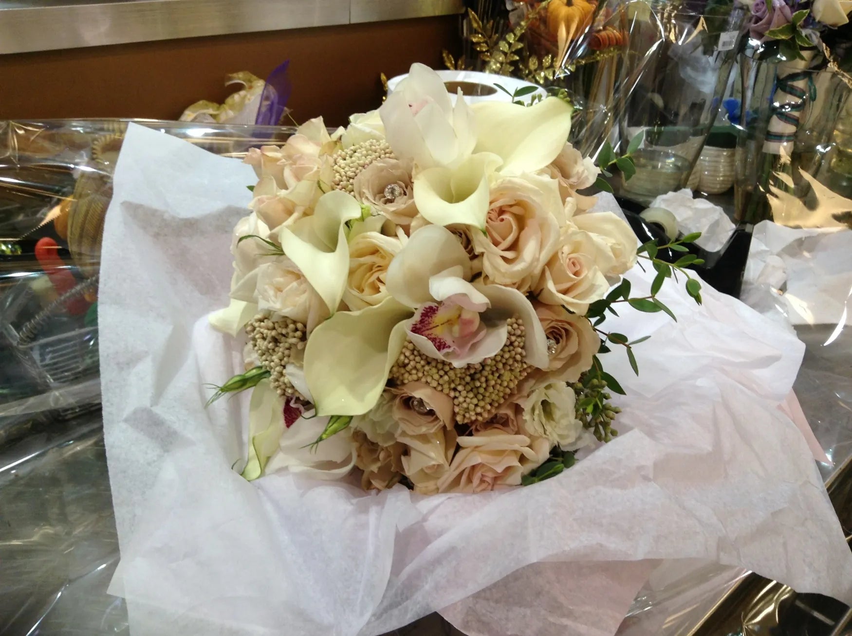 Flowers by Rey — wedding bouquet, photograph 076