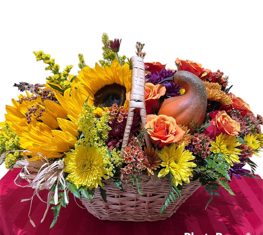 Sunflower Fall Basket