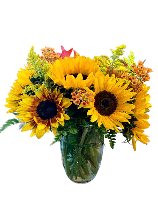 Sunflower Vase Arrangement