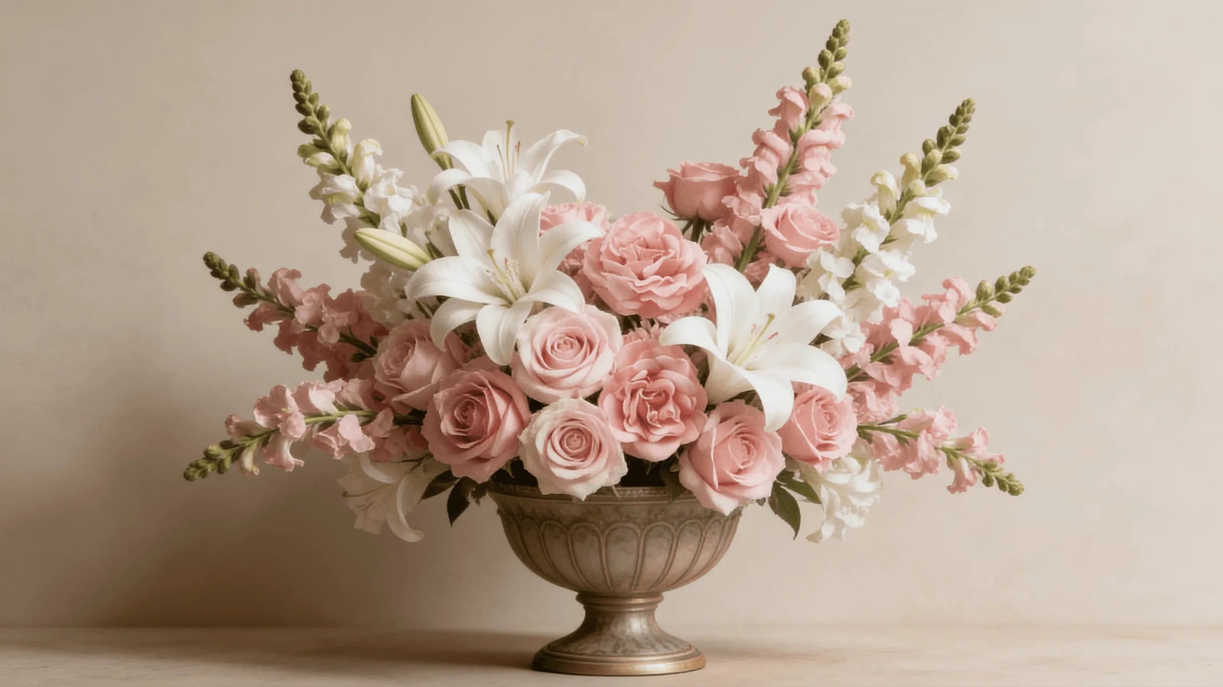 Floral in and elegant vase